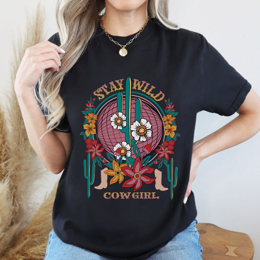 Stay Wild Cowgirl Shirt | Boho Western T-shirt | Western Graphic T-shirt